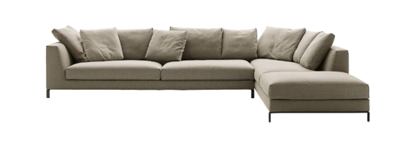 Contemporary Designer B&B Italia Sofa Ray by Antonio Citterio - Front View