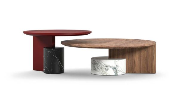The bold Sengu coffee table collection by Patricia Urquiola for Cassina, includes three tables with varying heights. The combination of differing heights and the exquisite finishes make these coffee tables the perfect solution for modern furnishing needs, epitomizing solid elegance.